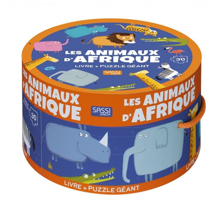 Puzzle & Livre - Les animaux d'Afrique