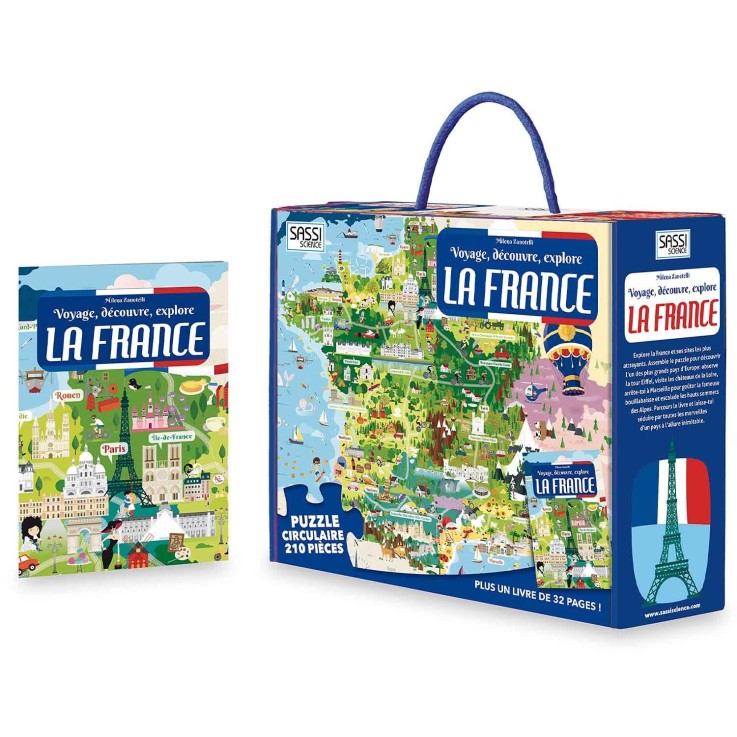 Puzzle & Livre - Voyagez, découvrez, explorez, La France