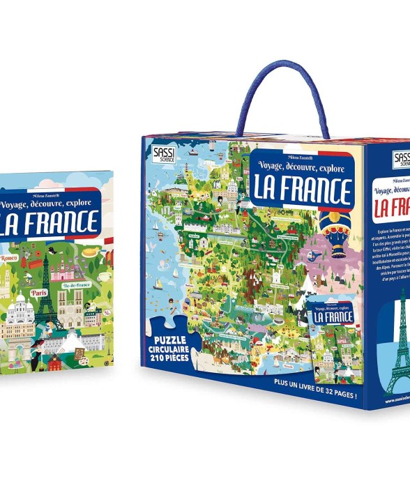 Puzzle & Livre - Voyagez,...