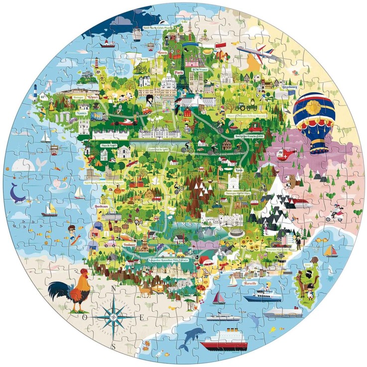Puzzle & Livre - Voyagez, découvrez, explorez, La France