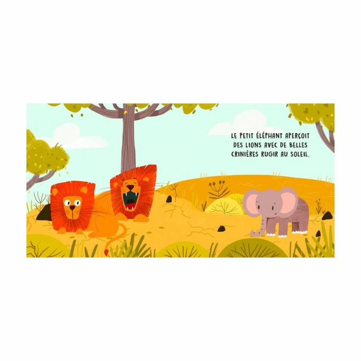 Livre sonore pour enfant, La Savane
