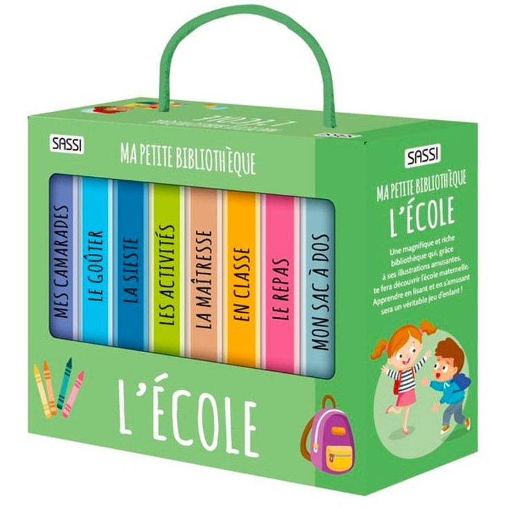 Lot de 8 livres - Ma petite bibliothèque, L'école