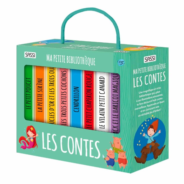 Lot de 8 livres - Ma petite bibliothèque, Les contes
