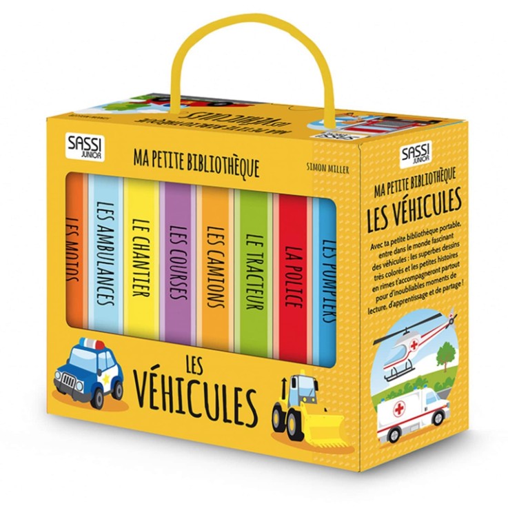 Lot de 8 livres - Ma petite bibliothèque, Les véhicules