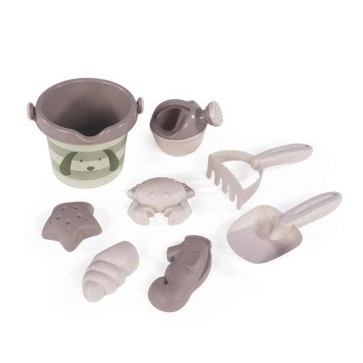 Set jouets de plage enfant 8 pièces paille de blé Summer