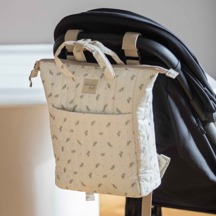 Sac à dos langer en coton imperméable Mimosa