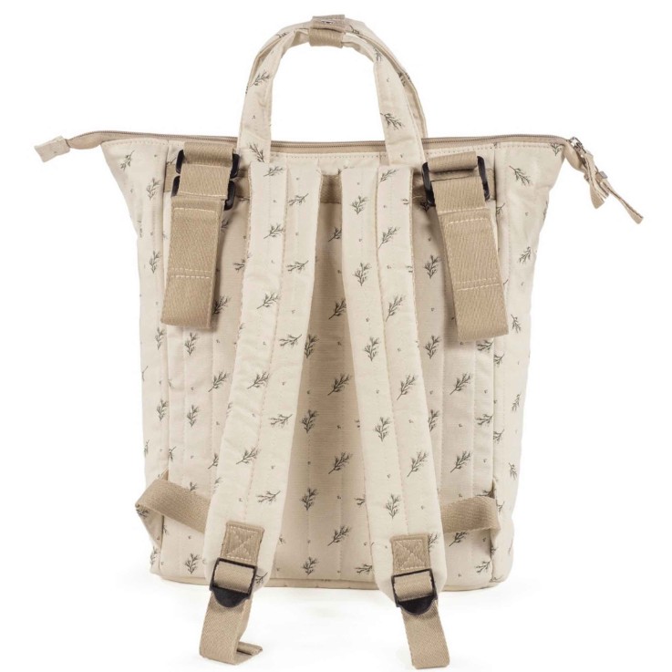 Sac à dos langer en coton imperméable Mimosa