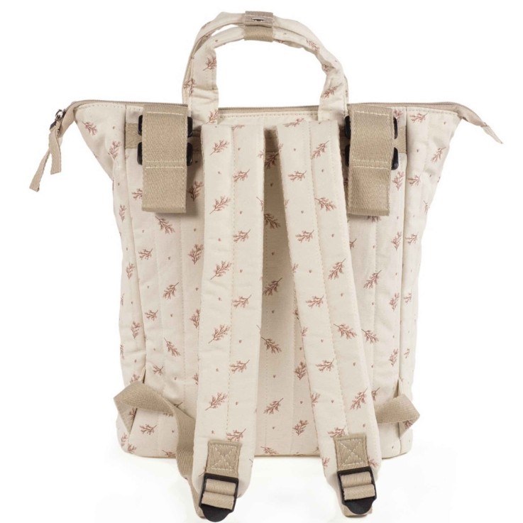 Sac à dos langer en coton imperméable Mimosa