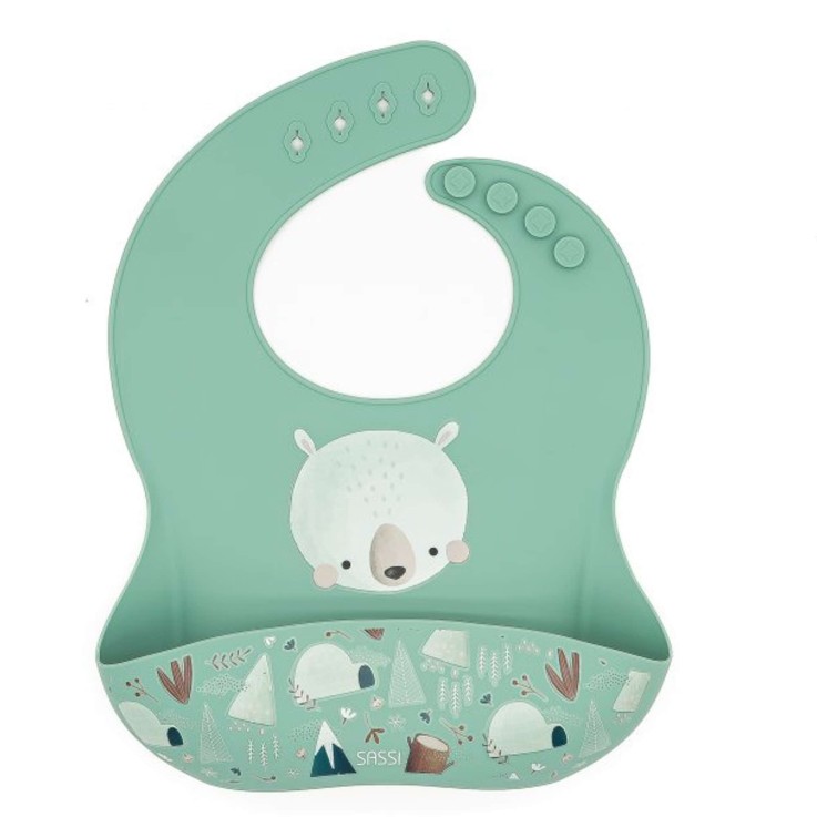Bavoir récupérateur en silicone, Animaux