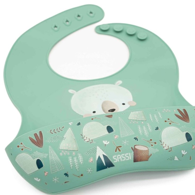 Bavoir récupérateur en silicone, Animaux