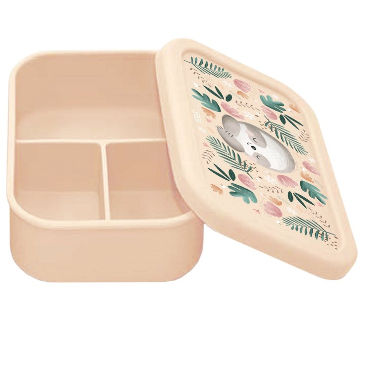 Boite à gouter lunch box en silicone Animaux