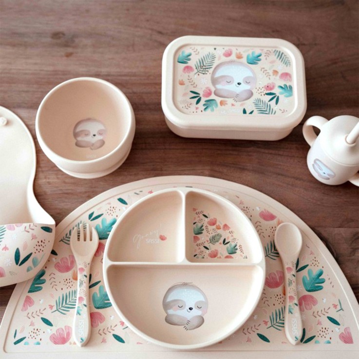 Boite à gouter lunch box en silicone Animaux