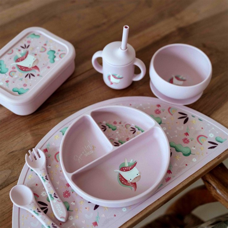 Boite à gouter lunch box en silicone Animaux