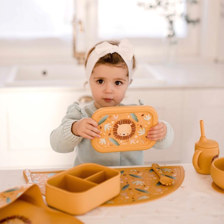 Boite à gouter lunch box en silicone Animaux