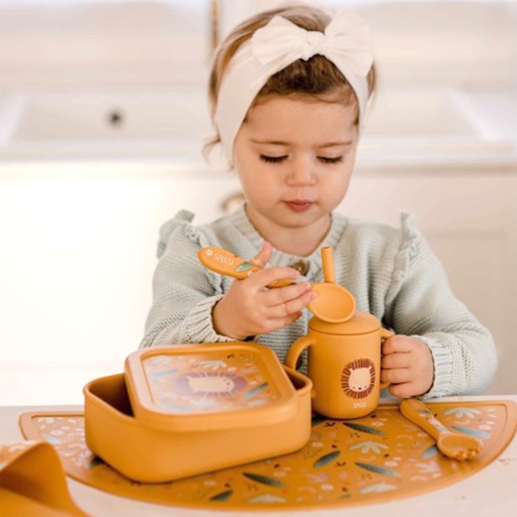 Boite à gouter lunch box en silicone Animaux