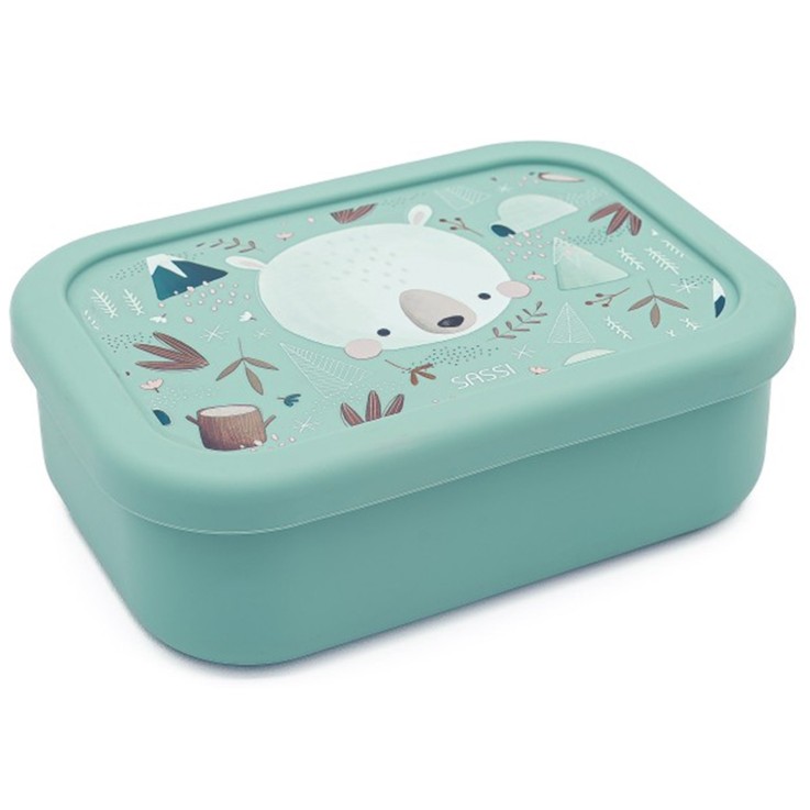Boite à gouter lunch box en silicone Animaux