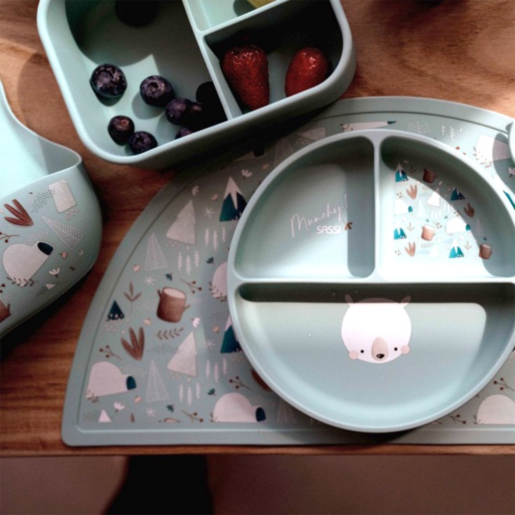 Boite à gouter lunch box en silicone Animaux