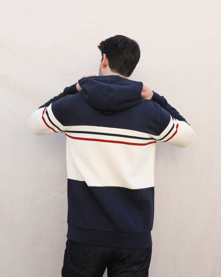 Sweat à capuche Ulysse Maison FT x Saint James Coton bio