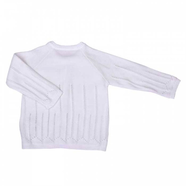 Gilet bébé en tricot de coton bio, LUNA
