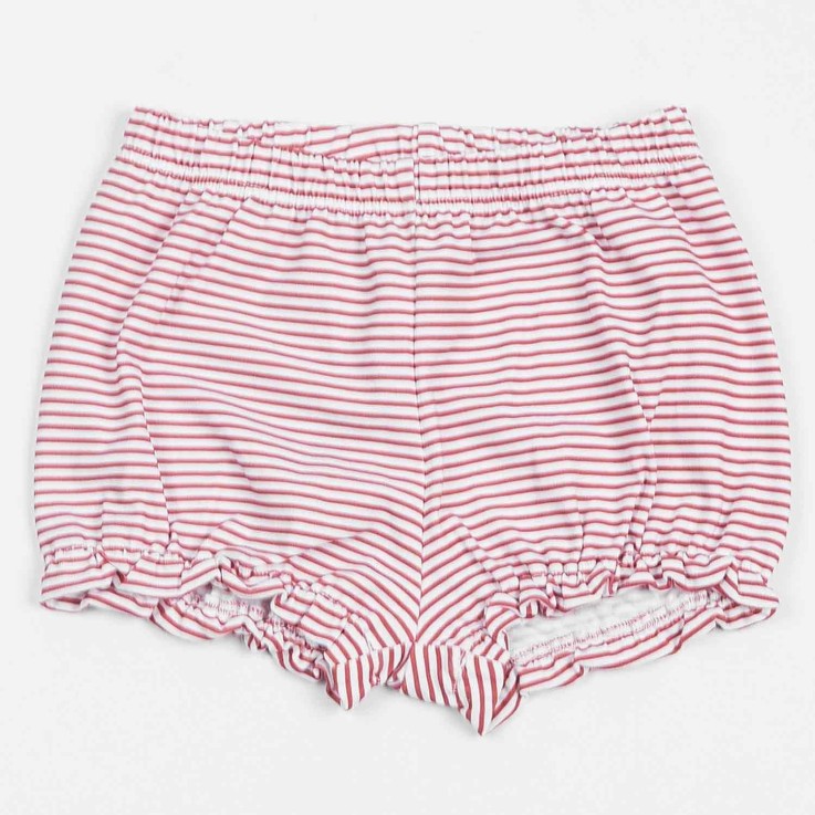 Ensemble t-shirt et short bébé en coton biologique, Cerise
