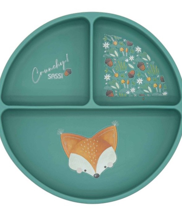 Assiette compartimentée en...