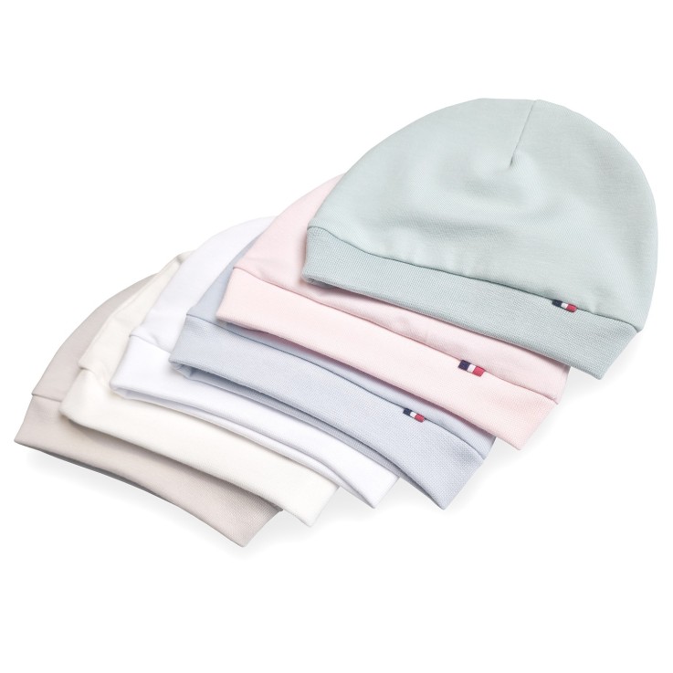 Bonnet de naissance en coton ultra doux