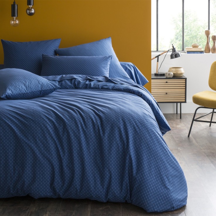 Taie d'oreiller imprimée en viscose de bambou, CAMILLE