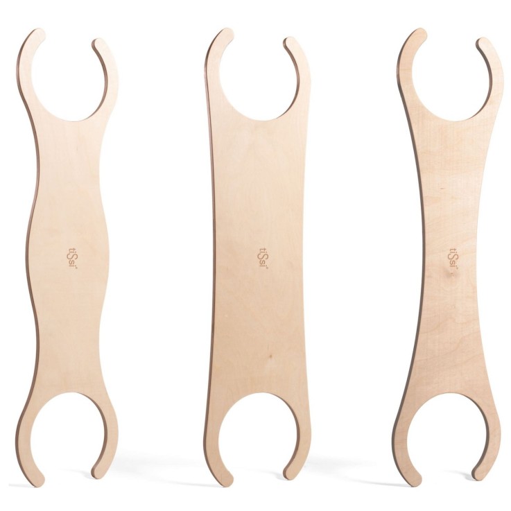 Lot de 3 planches d'équilibre compatibles Stapelstein