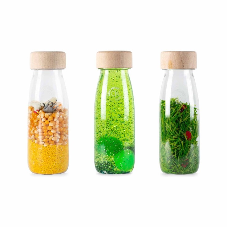 Lot de 3 bouteilles sensorielles, Life - Vie