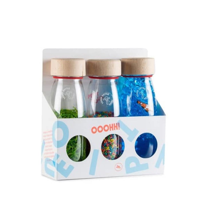 Lot de 3 bouteilles sensorielles, Eco