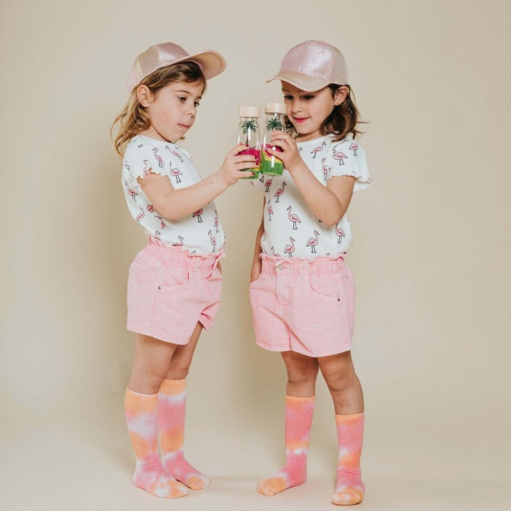 Bouteille sensorielle Spy, Flamant rose