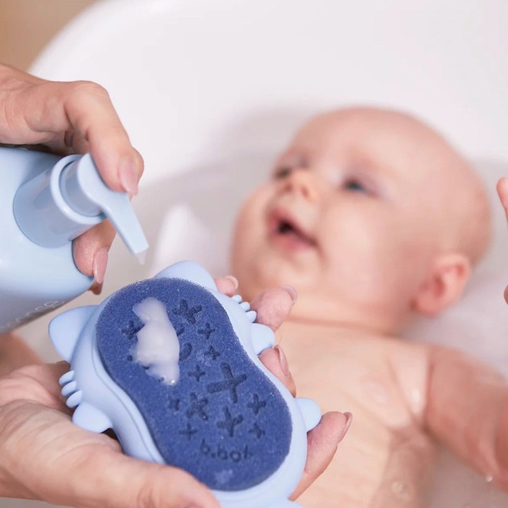Brosse et éponge de bain pour bébé Renard