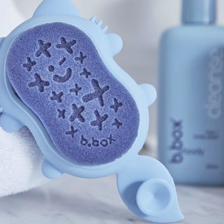 Brosse et éponge de bain pour bébé Renard