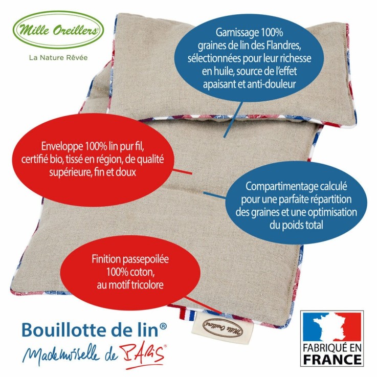 Bouillotte de lin® Mademoiselle de Paris®