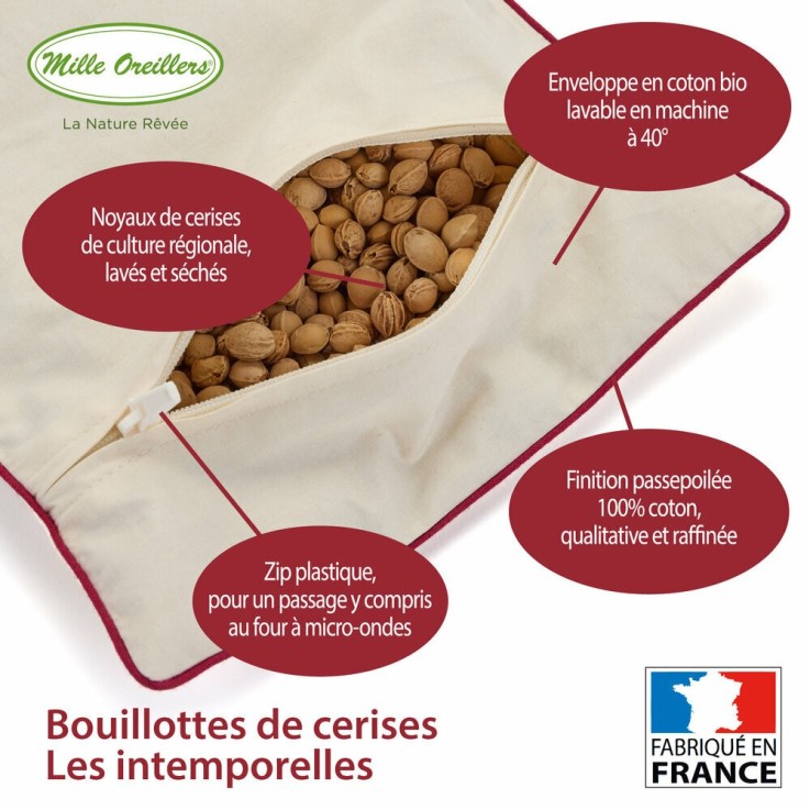 Bouillotte de Cerise L'Intemporelle n°4 - Motif design contemporain