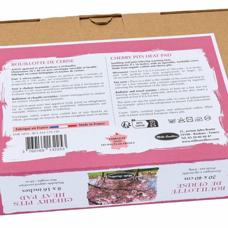 Bouillotte aux noyaux de cerise Hauts de France