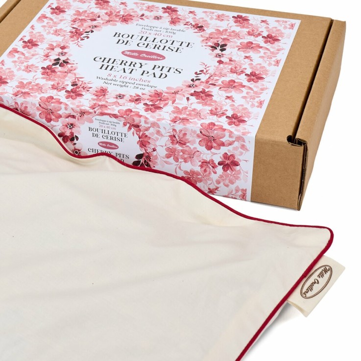 Bouillotte de Cerise L'Intemporelle n°6 - Motif floral rose