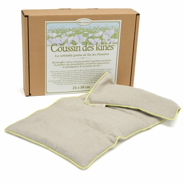 Coussin des kinés ® - Graines de lin - 24 x 50 cm