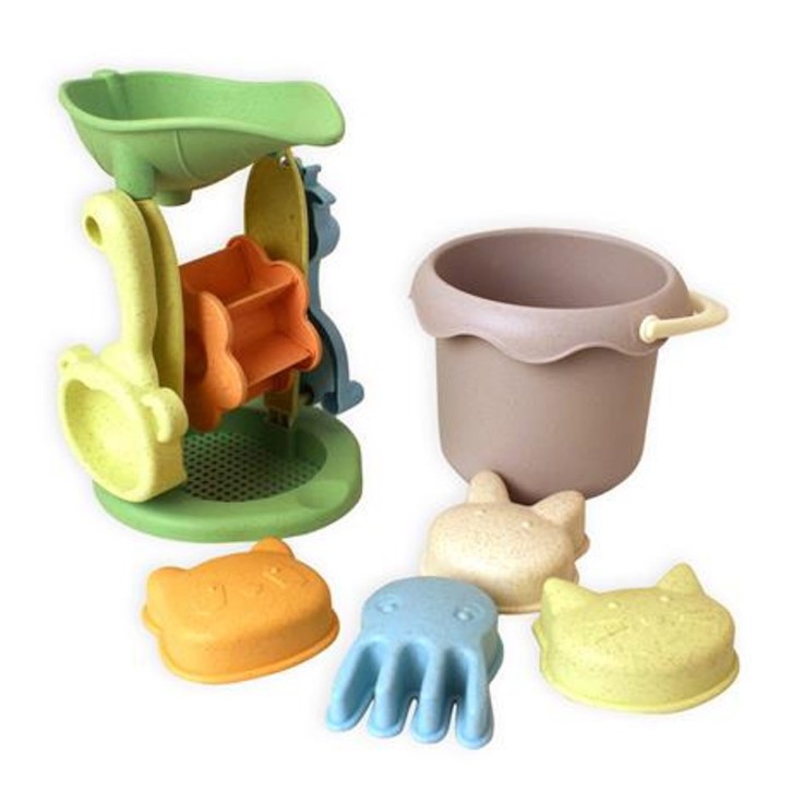 Set de plage & jardin - 8 Pièces, Moulin en Paille de Blé