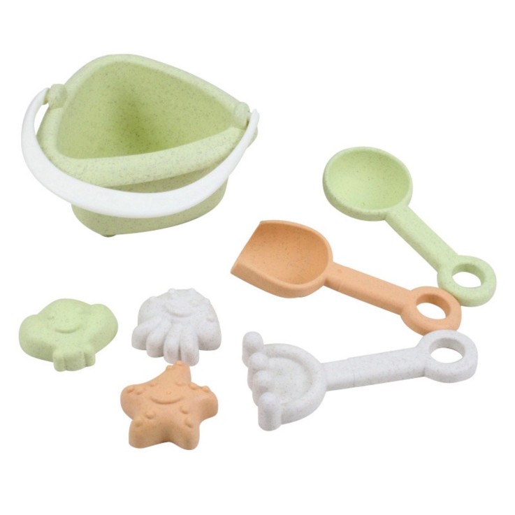 Mini set de plage & jardin - 7 Pièces en Paille de Blé