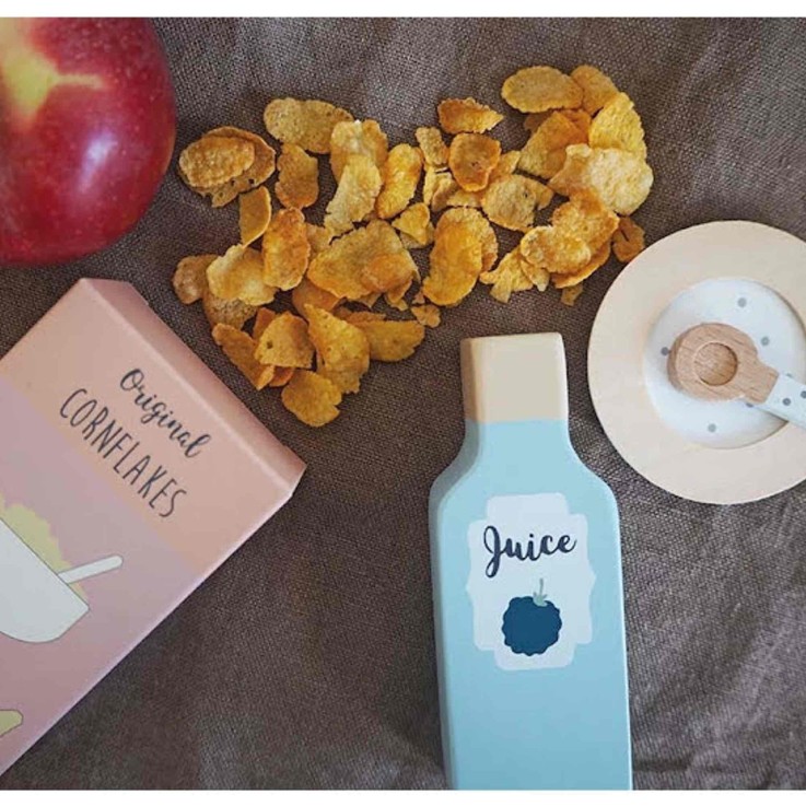Jouet en bois - Etagère avec épicerie