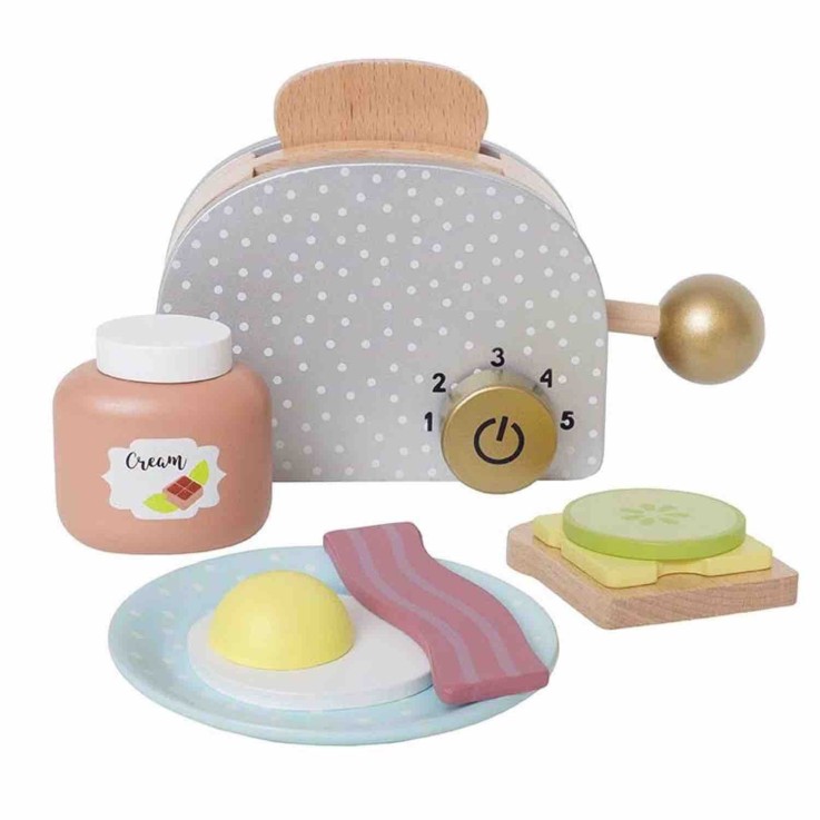 Jouet en bois - dinette - Petit déjeuner