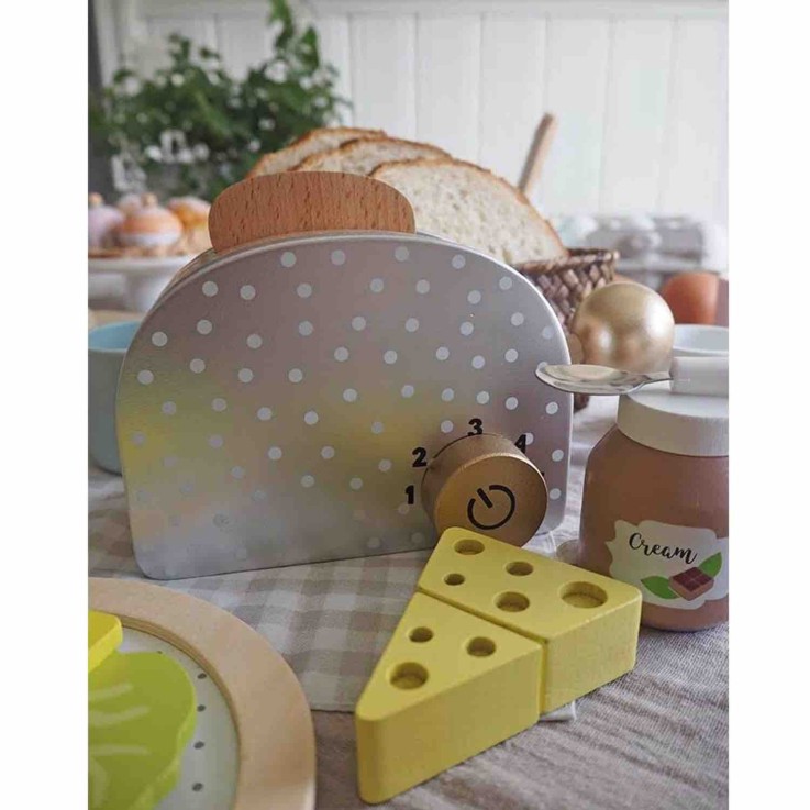 Jouet en bois - dinette - Petit déjeuner