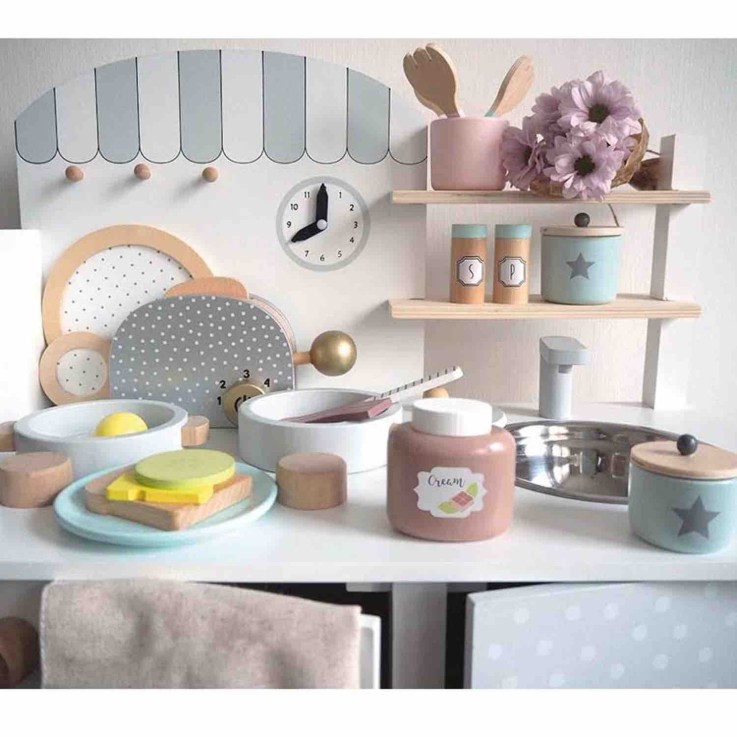 Jouet en bois - dinette - Petit déjeuner