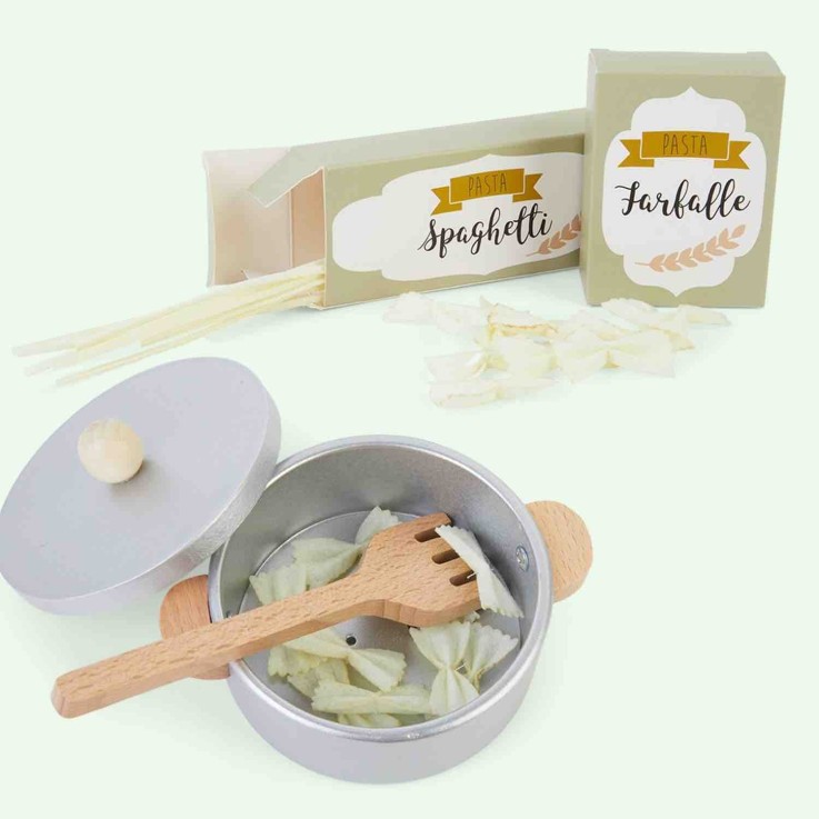 Jouet en bois - dinette - Pâtes