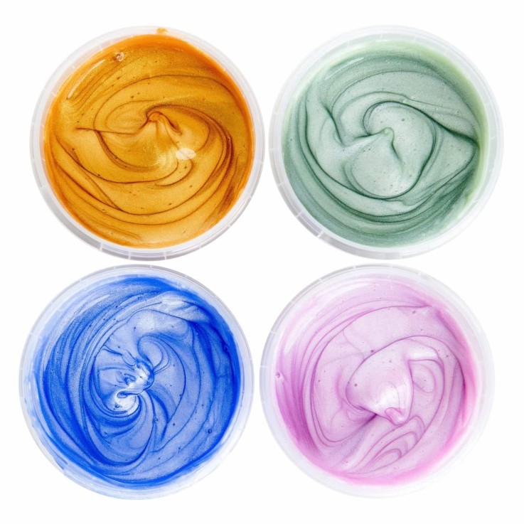 Set de peinture à doigts Cristal Mika naturelle et bio