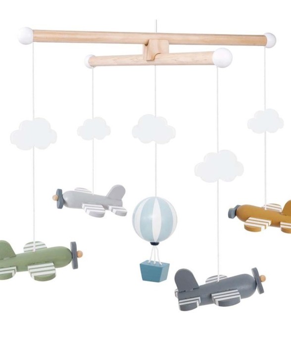 Mobile en bois Avions &...