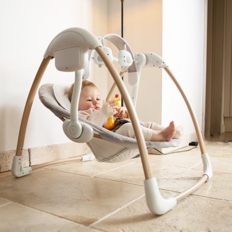 Balancelle bébé Dolphy portable avec arche de jeu