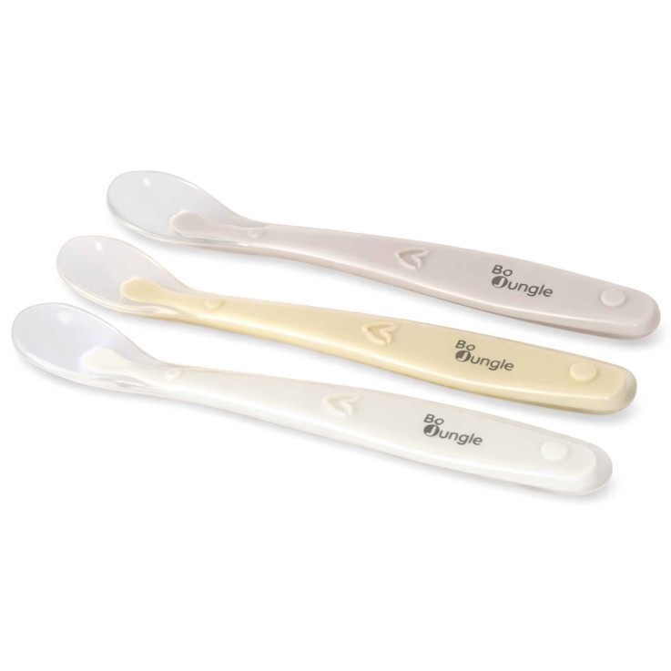 Lot de 3 cuillères bébé en silicone