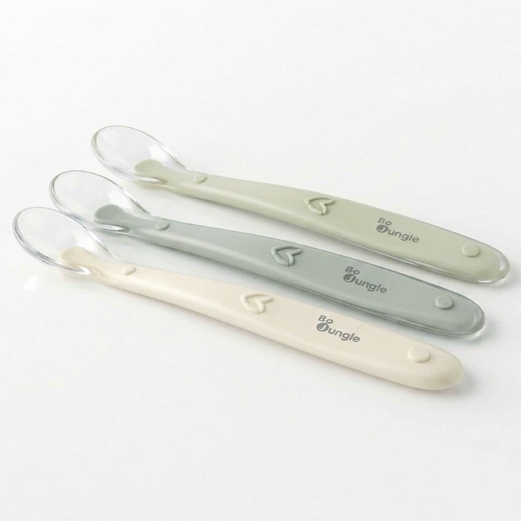 Lot de 3 cuillères bébé en silicone